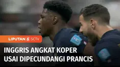 Prancis maju ke babak semifinal Piala Dunia Qatar 2022, setelah menghentikan langkah Inggris, dengan kemenangan tipis 2-1. The Three Lions memiliki kesempatan menyamakan kedudukan namun gagal. Tendangan Harry Kane melambung ke atas gawang Prancis.