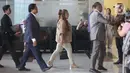 Setibanya di gedung KPK, Lisa Mariana langsung menuju ruang pemeriksaan sekitar pukul 11.35 WIB. (Liputan6.com/Helmi Fithriansyah)