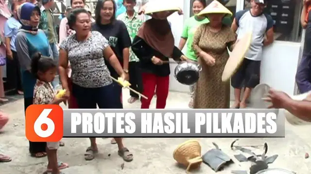 Diduga Curang, Ibu-Ibu Protes Hasil Pilkades di Cirebon