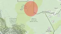 Lokasi gempa di perbatasan Peru dan Brasil. ( El Comercio)