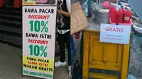 6 Syarat Makan Gratis Ini Nyeleneh Banget, Bikin Geleng Kepala (sumber: 1cak dan Twitter/txtdarioffstore)