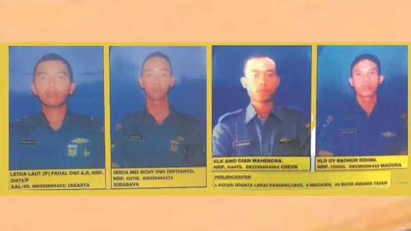 Tak Ada Permintaan Tebusan Atas 4 Prajurit TNI AL yang Hilang