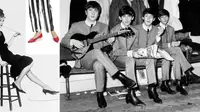 (Sumber: Audrey Hepburn dengan Kitten Heels dan The Beatles dengan sepatu chelsea)