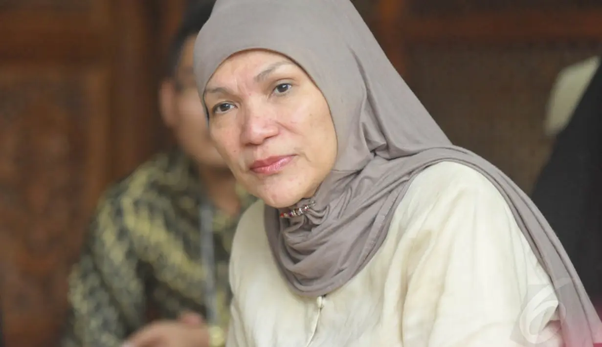 Kepada seluruh tamu yang hadir, Dorce meminta memaafkan atas kesalahan Olga baik yang disengaja maupun yang tidak. (Liputan6.com/Panji Diksana)