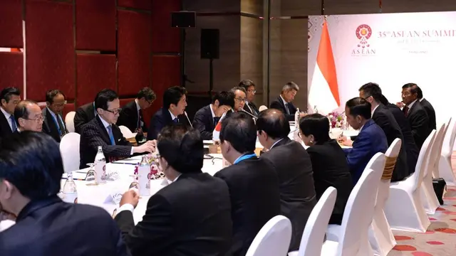 Pelaksanaan KTT ke-35 ASEAN Bangkok, Senin 4 November 2019. (Biro Pers Kepresidenan)