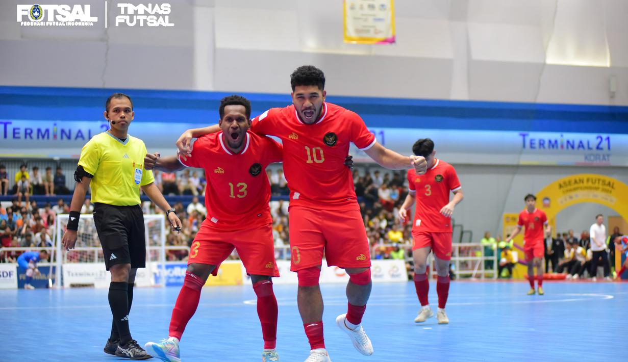Timnas Futsal Indonesia sukses melangkah ke final ASEAN Futsal Championship 2024 atau Piala AFF Futsal 2024. (Dok Federasi Futsal Indonesia)