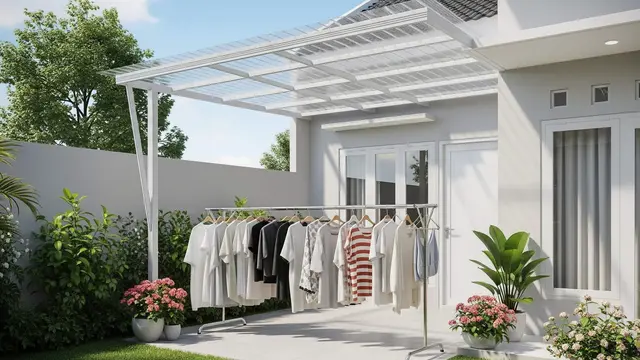 8 Desain Kanopi Jemuran Belakang Rumah yang Tidak Bikin Gelap, Rapi & Tahan Hujan