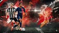 Ilustrasi winger yang jadi target Liverpool, di antaranya Bradley Barcola dan Anthony Gordon. (Foto by Gemini AI)