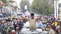 Capres Prabowo kampanye di Cianjur Jawa Barat.
