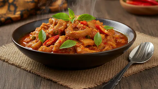 Resep Kikil Sapi Pedas Mercon (Foto: Gemini AI)