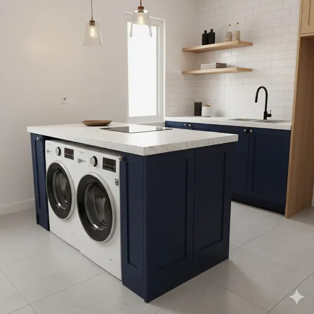 Model Dapur Rumah Kombinasi  Ruang Laundry