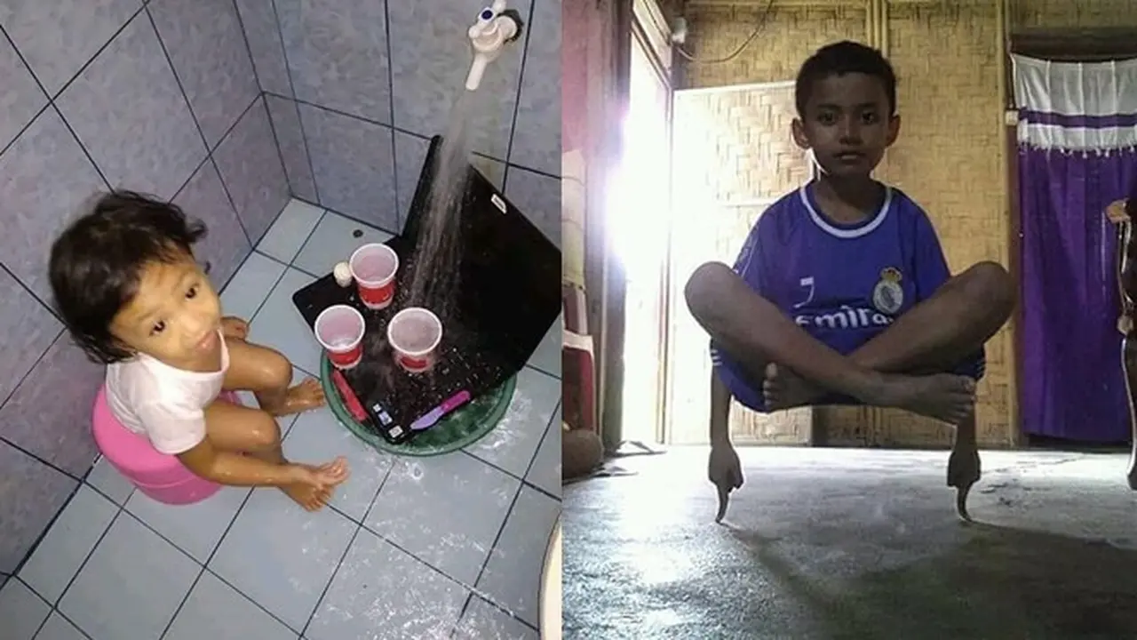 6 Aksi Absurd Bocah Ini Hanya Ditemukan di Indonesia, Orang Tua Harap Bersabar