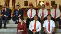 Angela Tanoesoedibjo (kiri bawah) saat dperkenalkan jadi Wakil Menteri Parekraf di Jakarta, 25 Oktober 2019. (dok. screenshot YouTube/Sekretariat Presiden)