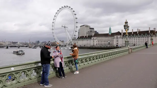 Pemandangan Sepi Kota London Imbas COVID-19
