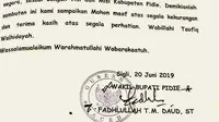 Surat Wakil Bupati Berstempel Gubernur Aceh Jadi Bahan Olok-Olok Warganet