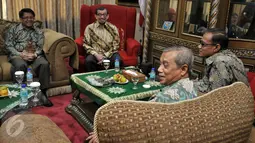 Suasana pertemuan PKS dengan MUhammadiyah di Kantor Muhammadiyah, Jakarta, Rabu (6/1/2015). Kunjungan tersebut untuk mendengar aspirasi Muhammadiyah. (Liputan6.com/Johan Tallo)