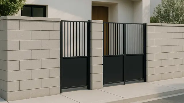 Model Pagar Rumah Minimalis dengan Batako