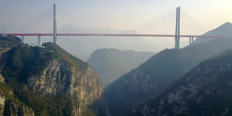 20161229-Jembatan Tertinggi di Dunia yang Baru Selesai di China-Tiongkok