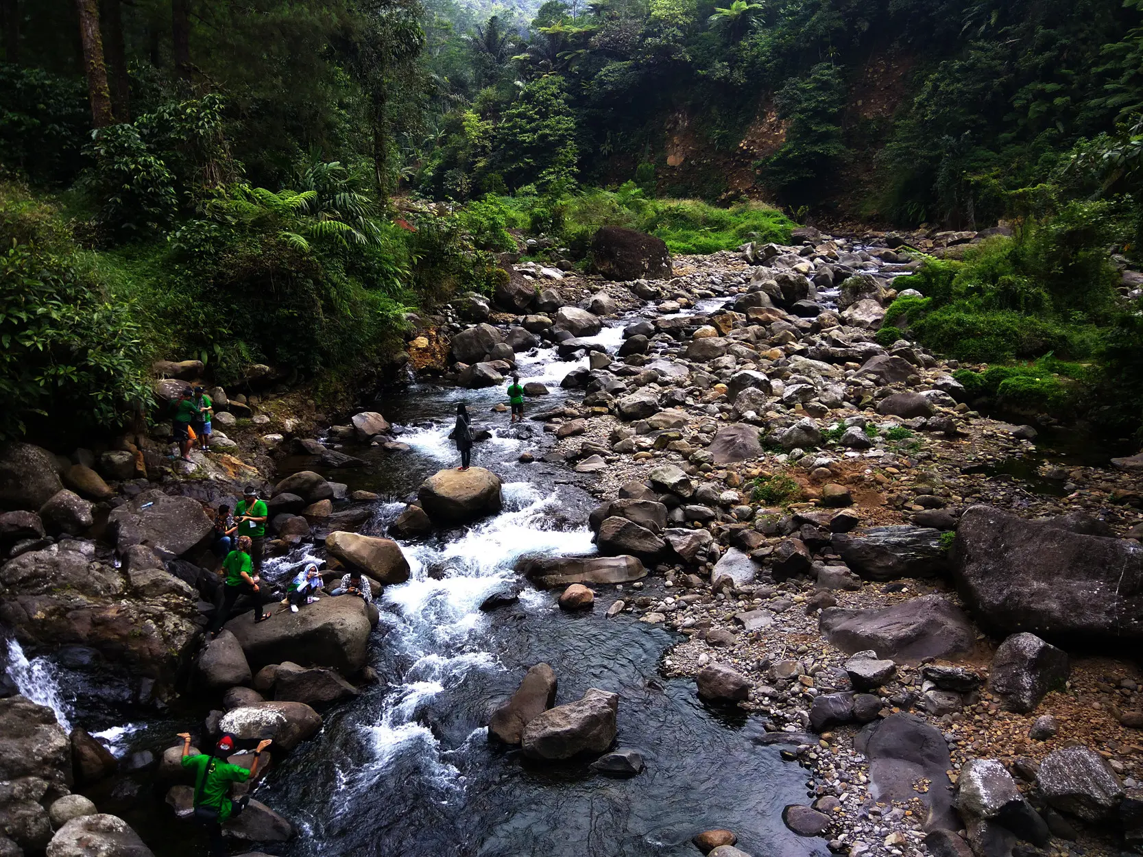 Memasuki kawasan ekowisata Petungkriyono, Pekalongan, pandangan mata akan dimanjakan oleh hutan lebat dan perbukitan tak berpenghuni. (Liputan6.com/Fajar Eko Nugroho)