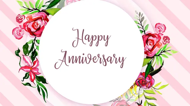 Ilustrasi ulang tahun, anniversary pernikahan