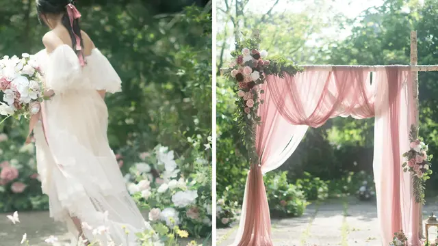 6 Kombinasi Warna Tema Pernikahan Pink, Ada Pink-Silver Ala Siraman Luna Maya