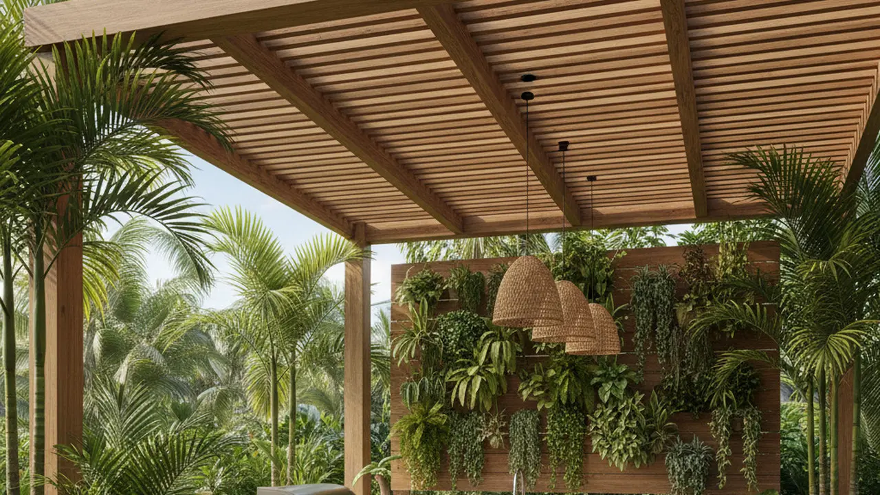 Inspirasi Dapur Outdoor Ala Rumah Tropis