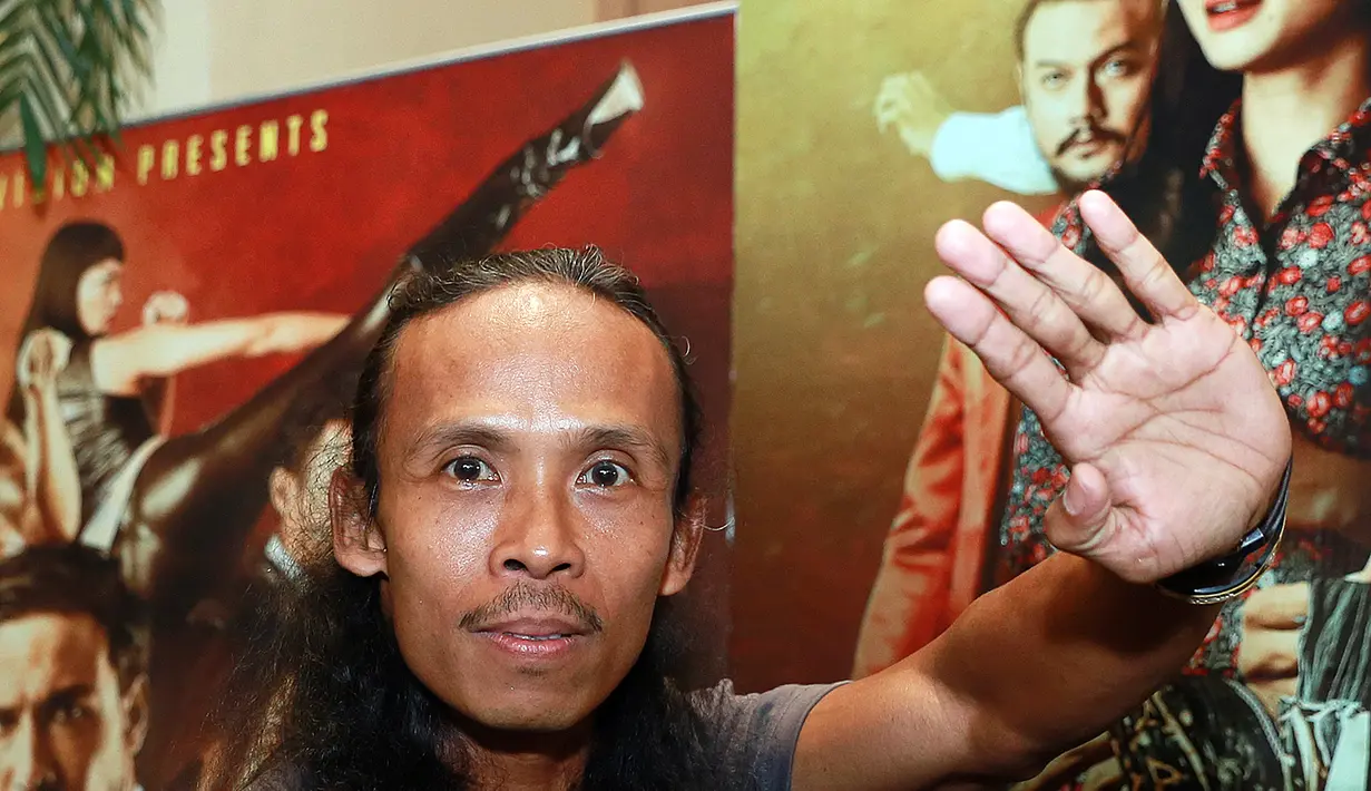 'Jangankan film yang ada adegan fighting-nya, film drama aja juga ada kesulitannya yakni menghafal dialog dan bagaimana mengenal mitra', ungkapnya menjelaskan kesulitan berakting. (Wimbarsana Kewas/Bintang.com)