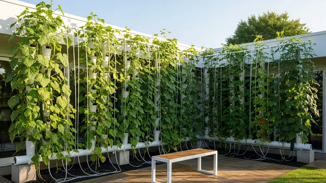 Model Kebun Sayur Rambat yang Bikin Halaman Terlihat Adem/Gemini AI