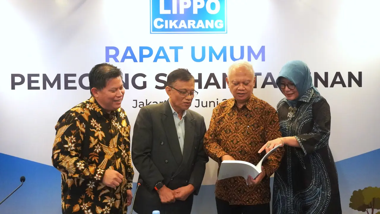 Rapat Umum Pemegang Saham Tahunan (RUPST), PT Lippo Cikarang Tbk (LPCK) yang diselenggarakan pada tanggal 19 Juni 2024. (Dok LPCK)