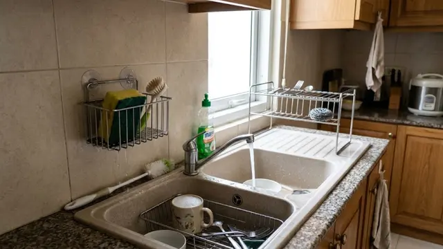 Cara Membuat Tempat Spons Cuci Piring agar Tidak Basah