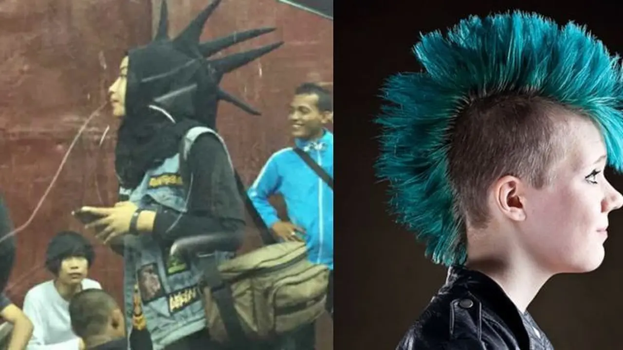Gaya Nyentrik Hijab Mohawk