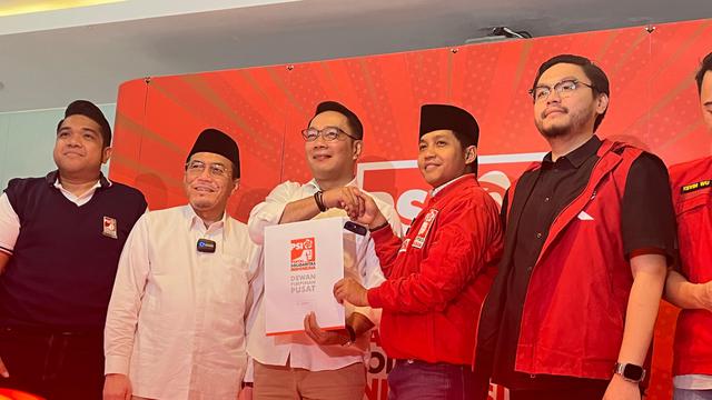 Ridwan Kamil-Suswono Terima B1 KWK dari PSI, Siap Daftar Pilgub Jakarta 28 Agustus 2024