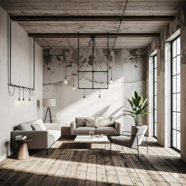 Kombinasi Berbagai Genre: Rustic, Industrial, Minimalis