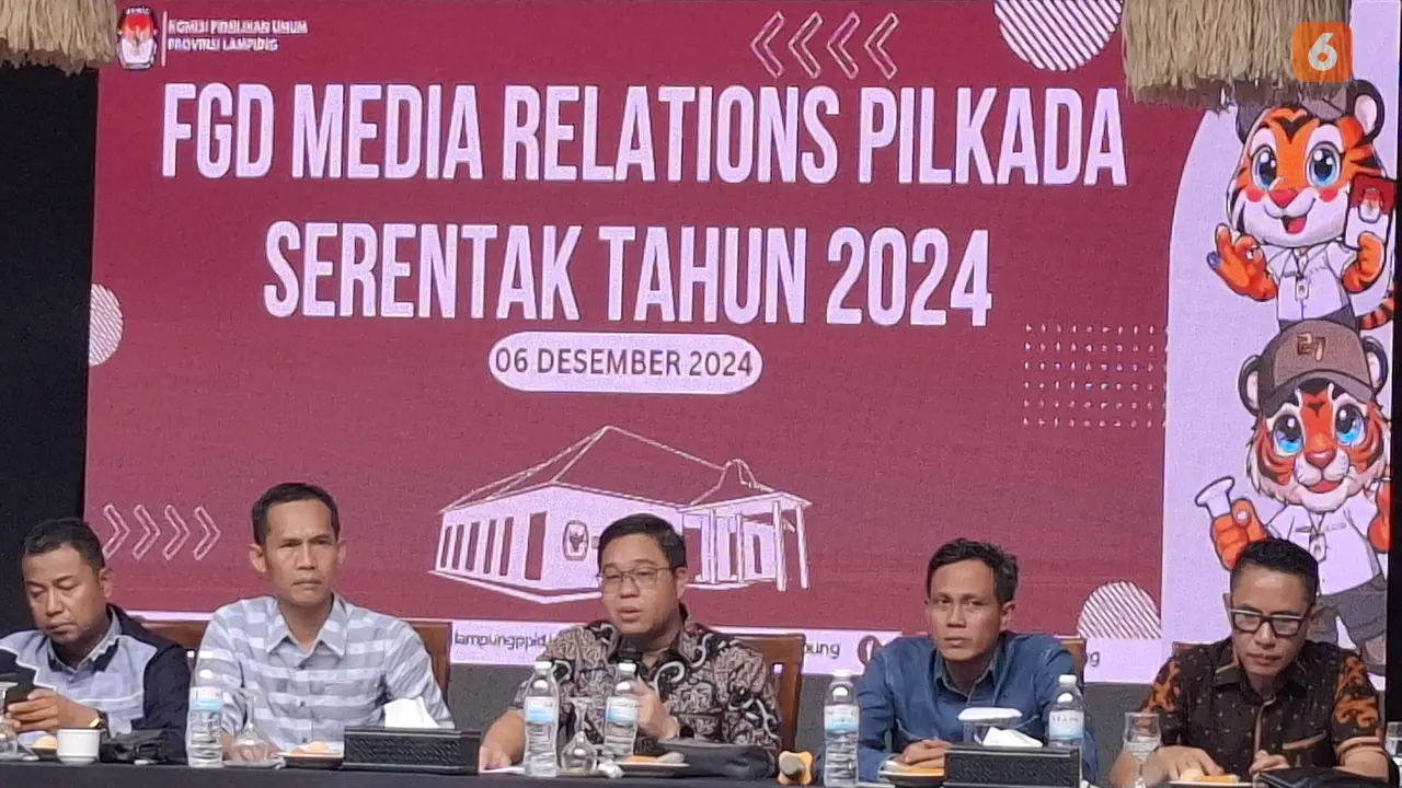 Ketua KPU Lampung, Erwan Bustami. Foto : (Liputan6.com/Ardi).