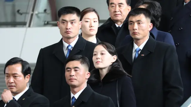 Ekspresi Adik Perempuan Kim Jong-un Saat Tiba di Korea Selatan