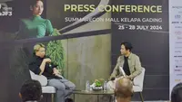 Desainer ternama, Ernesto Abram kembali menghadirkan koleksi terbaru yang menggali kekayaan budaya Indonesia dengan sentuhan modern dalam acara JF3 Fashion Festival di Jakarta, Minggu (28/7/2024).