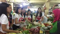 Gadis Ahok Inspeksi Harga Cabai yang Meroket di Pasar Minggu