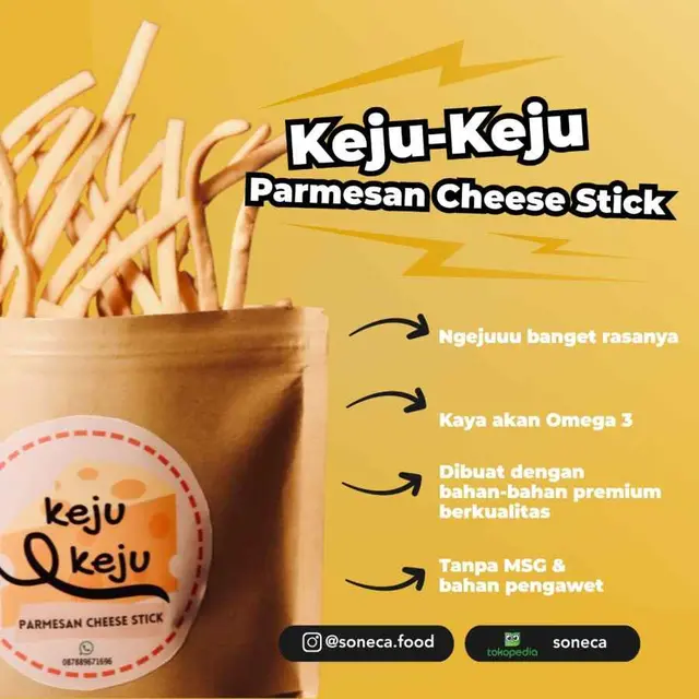 Dari Resep Favorit Keluarga, Sedapnya Cheese Stick Jadi PO Andalan Soneca Food
