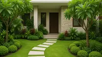 Desain Taman Minimalis Depan Rumah