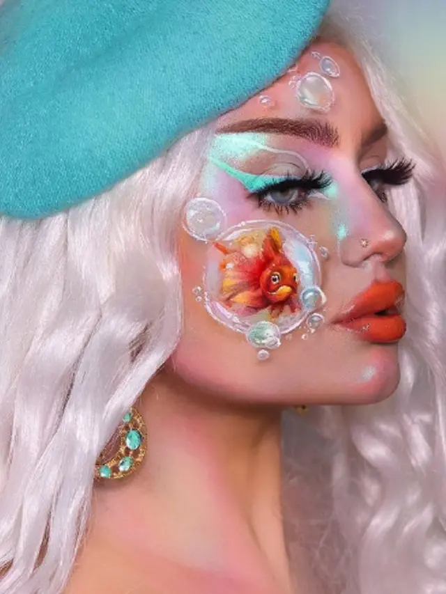 Kreatif, Penata Rias Asal Norwegia Ini Hasilkan Ilusi Makeup yang Tak Biasa