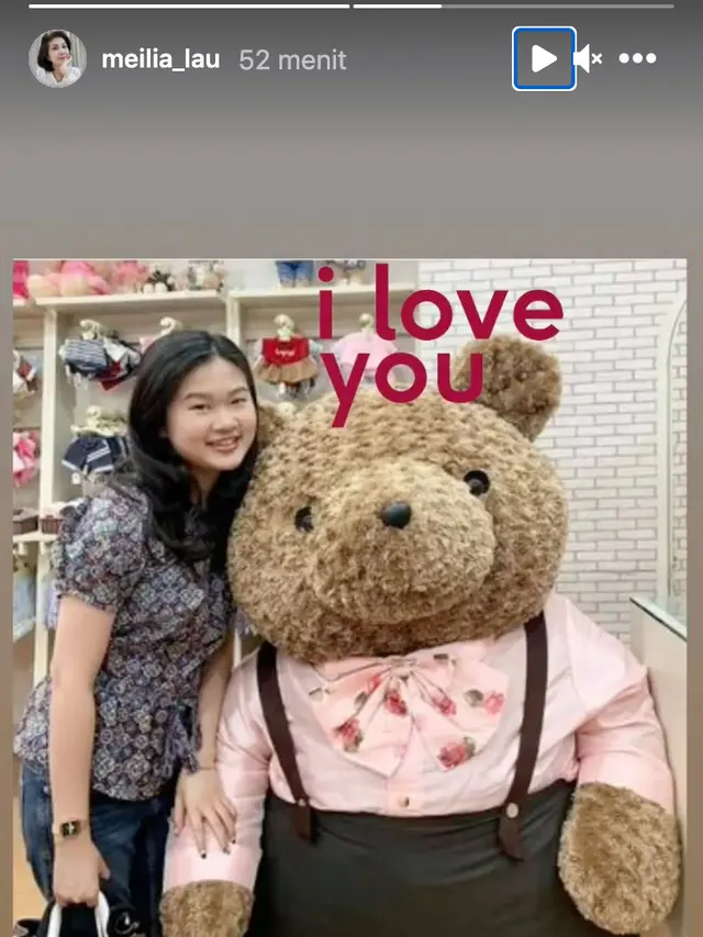 Unggahan Meilia Lau. (Foto: Instagram @meilia_lau)