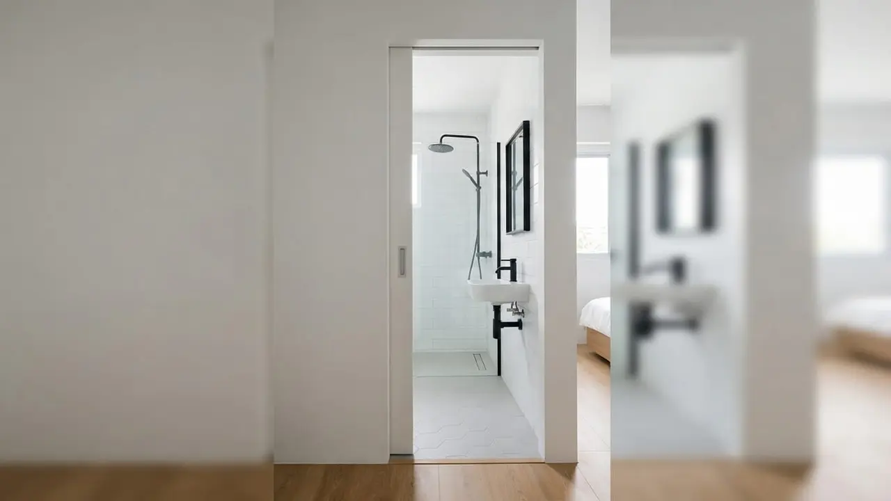 Model Pintu Kamar Mandi untuk Ruangan Berukuran Kecil