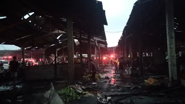 60 Kios di Pasar Induk Kemang Bogor Ludes Kebakaran, Diduga Akibat Gas Elpiji Bocor