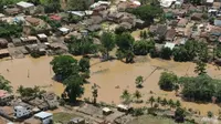 Daerah banjir di Itamaraju, di selatan Negara Bagian Bahia, Brasil, setelah hujan lebat. (File foto: Kepresidenan Brasil/AFP/Isac Nobrega)
