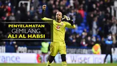 Video penyelamatan gemilang kiper Reading, Ali Al Habsi, saat kalah dari Arsenal di Piala Liga.