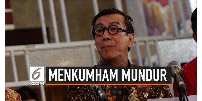 VIDEO: Menkumham Yasonna Laoly Mundur dari Kabinet Kerja