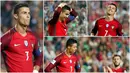 Berikut ini ragam ekspresi kekecewaan Striker Portugal, Cristiano Ronaldo, setelah gagal menciptakan gol ke gawang Swiss pada laga kualifikasi Piala Dunia 2018. (Foto-foto Kolase AP)