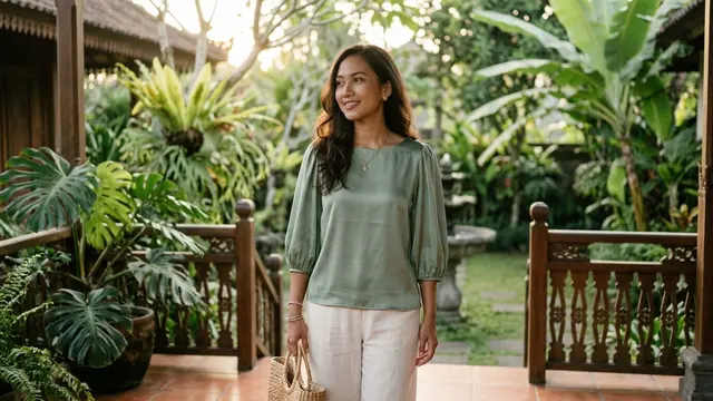 Model Atasan Wanita Lengan Puff Simple tapi Beri Kesan Elegan