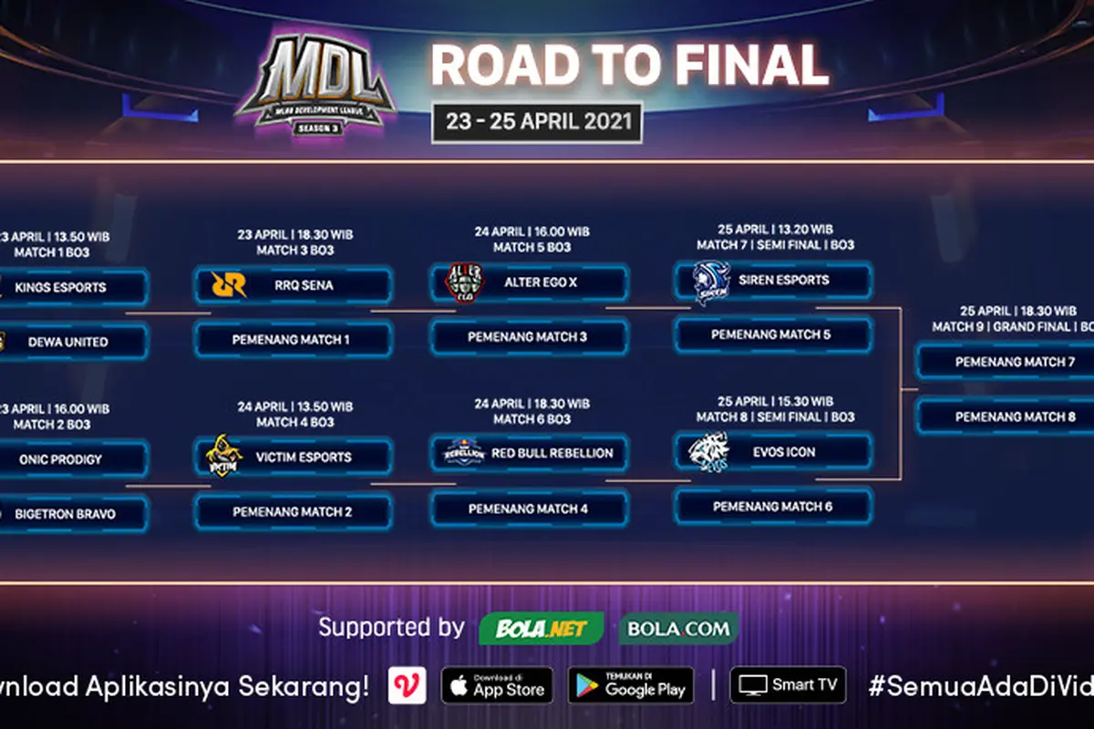 Streaming MDL Season 3 Babak Playoff di Vidio