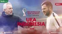 Kualifikasi Piala Dunia 2022 - UEA Vs Indonesia - Duel Pelatih Bert Van Marwijk Vs Simon McMenemy (Bola.com/Adreanus Titus)
